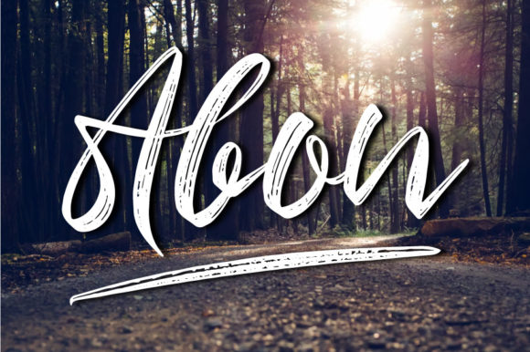 Abon: A Handwritten Font for Elegant Design
