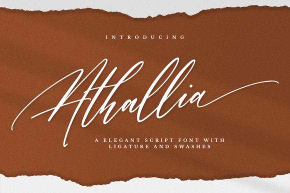 Athallia: A Luxurious Handwritten Font