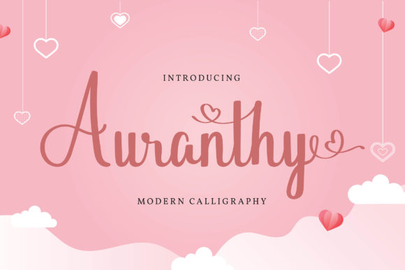 Auranthy Font for Web Design