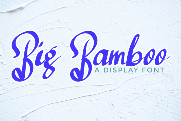 Big Bamboo Font for Elegant Design