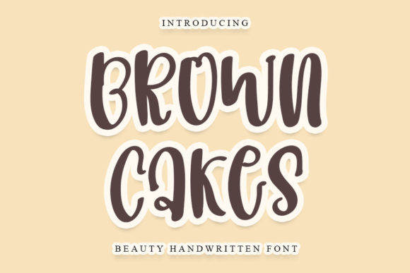 Brown Cakes Font for Creative Brands