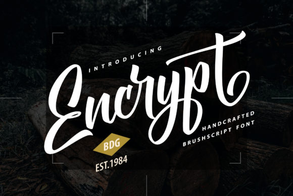 Encrypt: A Handwritten Font for Elegant Design