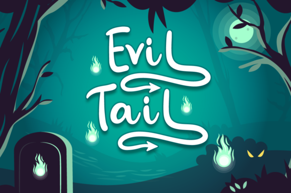 Evil Tail Font: Trendy Script Handwritten