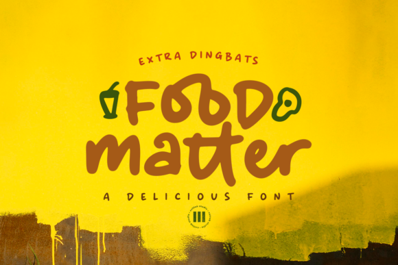 Food Matter Font for Creative Makers