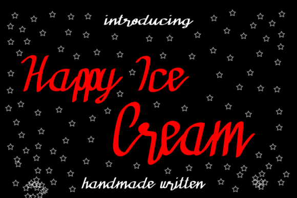 Happy Ice Cream Font for Web Design