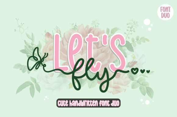 Let's Fly Font for Creative Projects