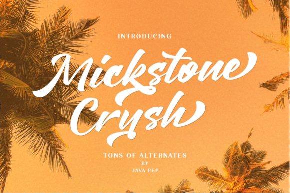 Mickstone Crush Font for Elegant Campaigns