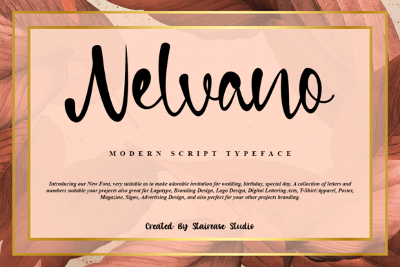 Nelvano Font: Elegant Handwritten Design