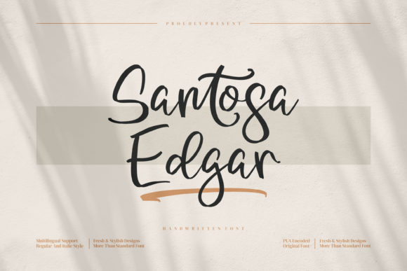 Santosa Edgar Font for Elegant Design