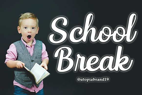 School Break Font for Creative Projects