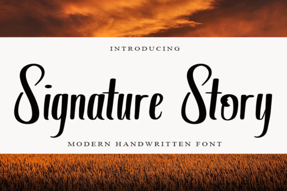 Signature Story Font for Business Branding
