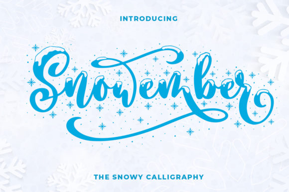 Snowember: A Winter-Infused Script Font