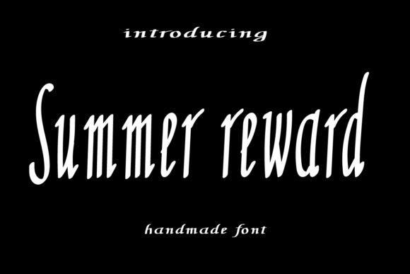 Summer Reward Font for Business