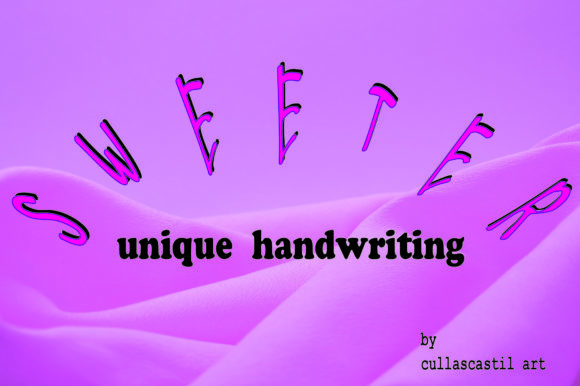 Sweeter Font: Sweet and Friendly Type