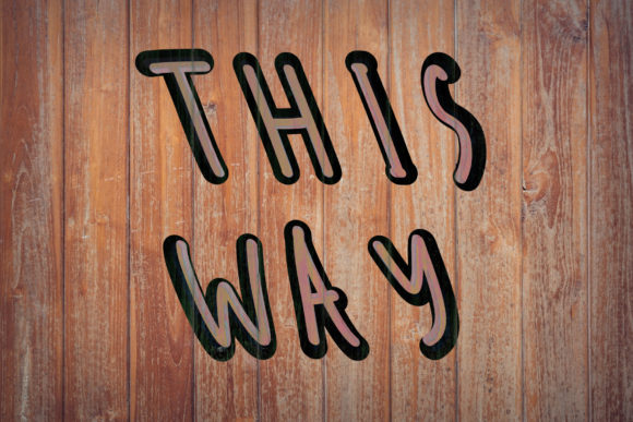 This Way Font for Business Branding