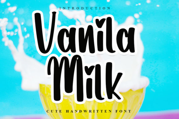 Vanila Milk Font: Elegant Script for Digital Design